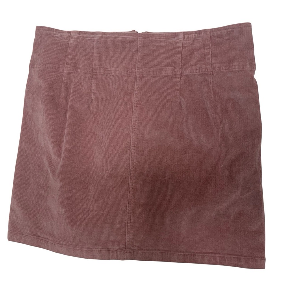 Wild Fable Corduroy Mini Skirt Size 16 Full Zip Front Utility GORP Y2K 80s 90s - Picture 2 of 16
